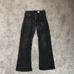 Womens Levis 511  boys cut flare  black denim red tag jeans